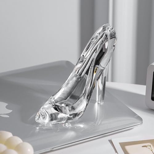 Dzrige Decorative Slipper Jewelry Organizer Box,Acrylic Crystal High Heels Shoe Case for Rings and Trinkets, Elegant Countertop Accessory Storage and Home Decor - image 6