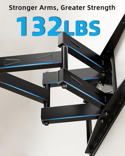 Image of HOME VISION Full Motion TV Mount with Soundbar Bracket, 32-70 inch TVs, 132 lbs