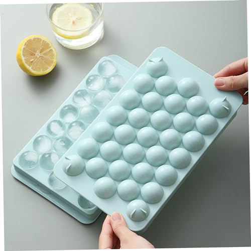 Molde para hielos redondo con tapa 33 cubos 2 piezas miniatura 4