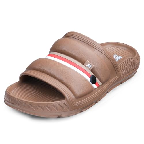 Image of DOCTOR EXTRA SOFT Men's Classic Ultra Soft Sliders /Slippers with Cushion FootBed for Adult | Comfortable & Light Weight | Stylish & Anti-Skid | Waterproof & Everyday Flip Flops for Gents /Boys D-527