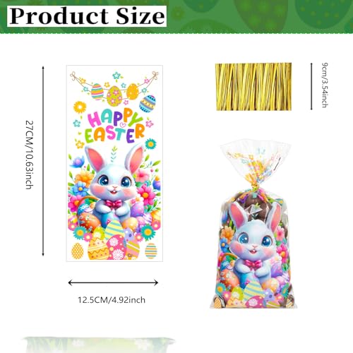 GIFOHAPY 100 Pcs Easter Treat Bags