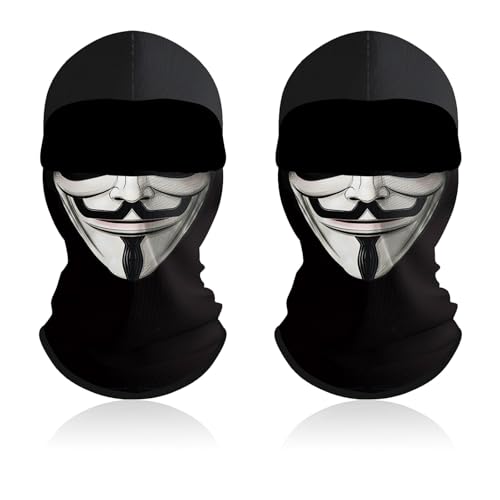 UILYNIU 2 Stück Geisterbalaclava Sturmhauben Gesichtshaube Skimaske...