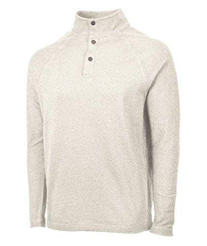Charles River Apparel Men's Falmouth Pullover, Ivory Heather, L #TOP1