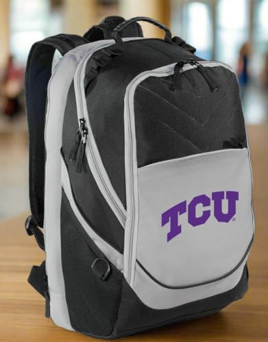 Image of Broad Bay TCU Backpack | Official Texas Christian University Logo, Padded Laptop Computer Section, Premium 600D Nylon Fabric