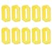 milageto Bracelet De Montre en Caoutchouc De Silicone 10pcs Petit Support De Casier Gardien 16mm - Jaune, 16mm
