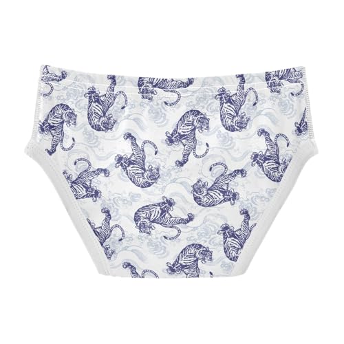 Boys' Underwear Cotton Little Boys Chinese Style Tiger Briefs Soft Toddler Underwear 2T-8Y2