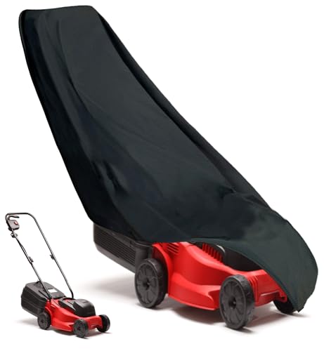 Housse De Tondeuse à Gazon Poussée, Housse De Protection Tondeuse à Gazon Imperméable Et Robuste, 600D Universelle Pour Tondeuse à Gazon D'extérieur Avec...