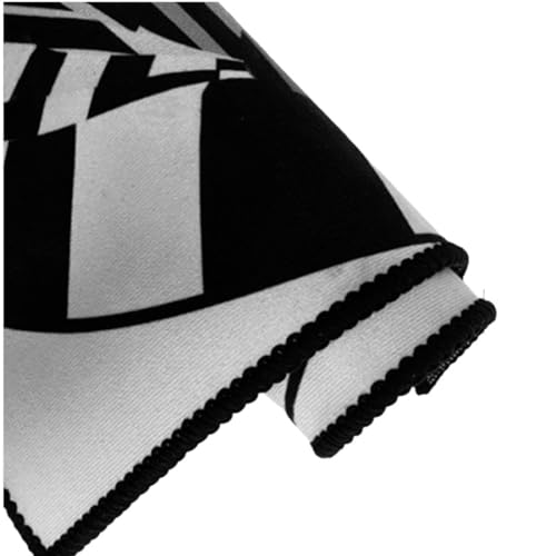 Tapis illusion optique tapis de chambre à coucher rond 3D effet vortex noir blanc - 6