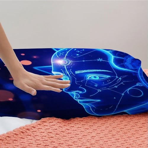 Housse de couette 220x240 maquillage bleu 3 pièces en microfibre de qualité - 7