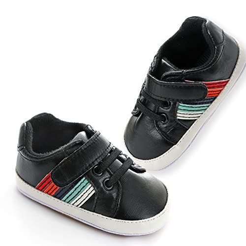 Image of Clowora Baby Boys Girls Shoes Non-Slip Rubber Sole Sneakers Infant First Walking Toddler Crib Shoes Newborn Loafers Flats.