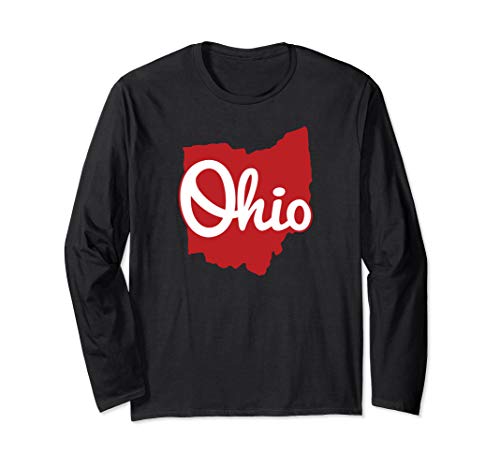 I Love My Ohio Home Script Ohio Long Sleeve Shirt