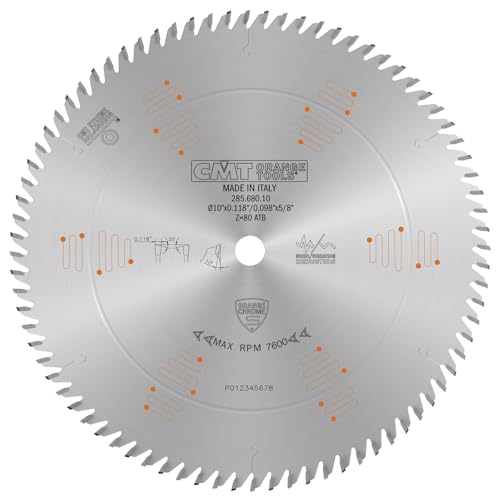 CMT 285.680.10 Orange Chrome Carbide Thin Kerf 10” Ultimate ...