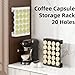 Besttoolifes Soporte dispensador de almacenamiento de cápsulas de café montado en la pared Estante de almacenamiento de encimera de cocina de 20 capacidades Imagen de Besttoolifes Soporte dispensador de almacenamiento de cápsulas de café montado en la pared Estante de almacenamiento de encimera de cocina de 20 capacidades