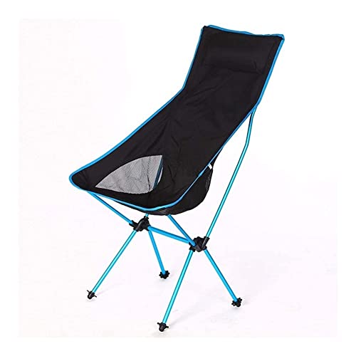 Chaise de camping inclinable et légère avec dossier haut confortable