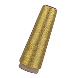 Länge: 3500 Meter perfk 3500 Meter Metical Garn Nähgarn Stickgarn Häkelgarn Metallic Garn - Gold