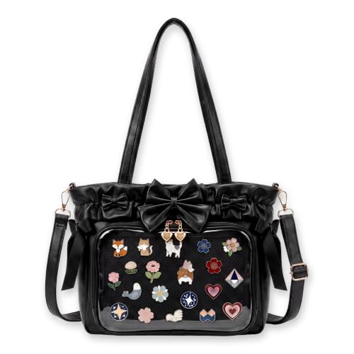 Bolso cruzado Kawaii Ita Bag con lazo y inserto miniatura 1