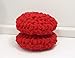 Red Reusable Crochet Dish Scrubbies Set of 2, Zero Waste Kitchen
