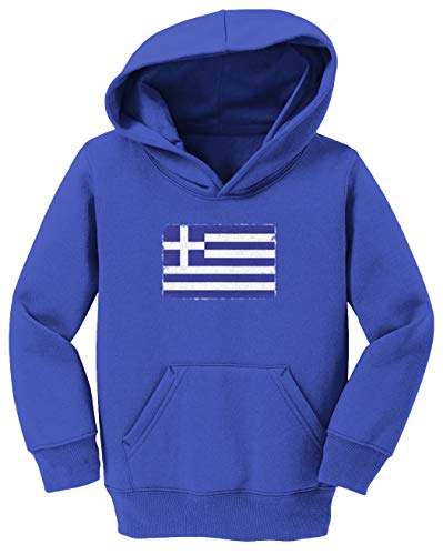 Tcombo Distressed Greece Flag - Greek Pride Toddler/Youth Fleece Hoodie2
