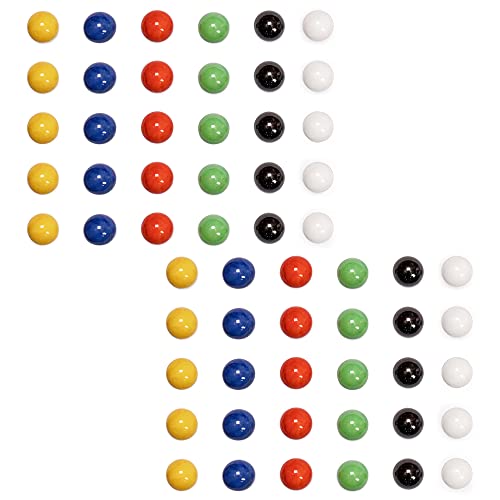 Skemix 30 New Solid Color Replacement Marbles Wahoo Aggravation Board Game Glass Wa Hoo #TOP4