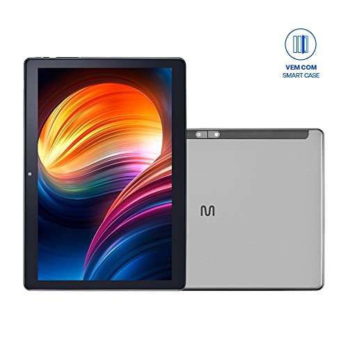 Tablet U10 4G 64GB Tela 10.1 Pol. 3GB RAM + Wi-Fi Dual Band com Google Kids Space Android 12 Prata -