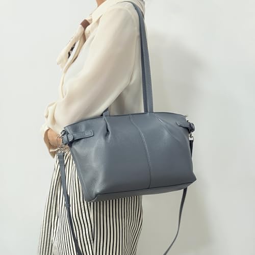 Classic Full Grain Leather Tote Bag for Women Adjustable Shoulder bag Real Leather Women's Bag for everyday use3