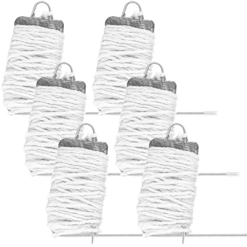 CraftyDream 6 Pack 6 Pack/ 3 Pack Crab Throw Line Length 30 Ft/ 9 M Crab Weighted Throw with 4oz Lead Weight Drop Hand Line for Catching