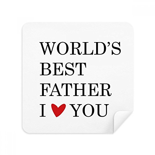 Citation Lunettes Chiffon de Nettoyage Love You Meilleur Festival Père Papa Cadeau Suede 2Pcs