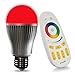 Produktbild LIGHTEU, 1x WLAN LED Lampe original, 9 W, E27, dimmbar, Farbwechsel Glühbirne mit 4 zonen Fernbedienung, warmweiß LT-9W-RGB-1-F (Energy Class A+)