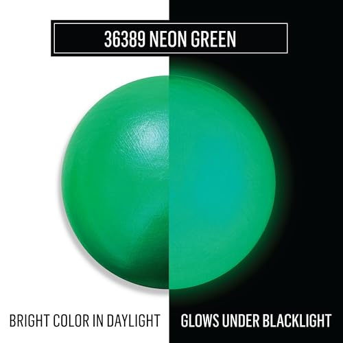Image of FolkArt, Color Shift Blacklight Acrylic Paint, Neon Green