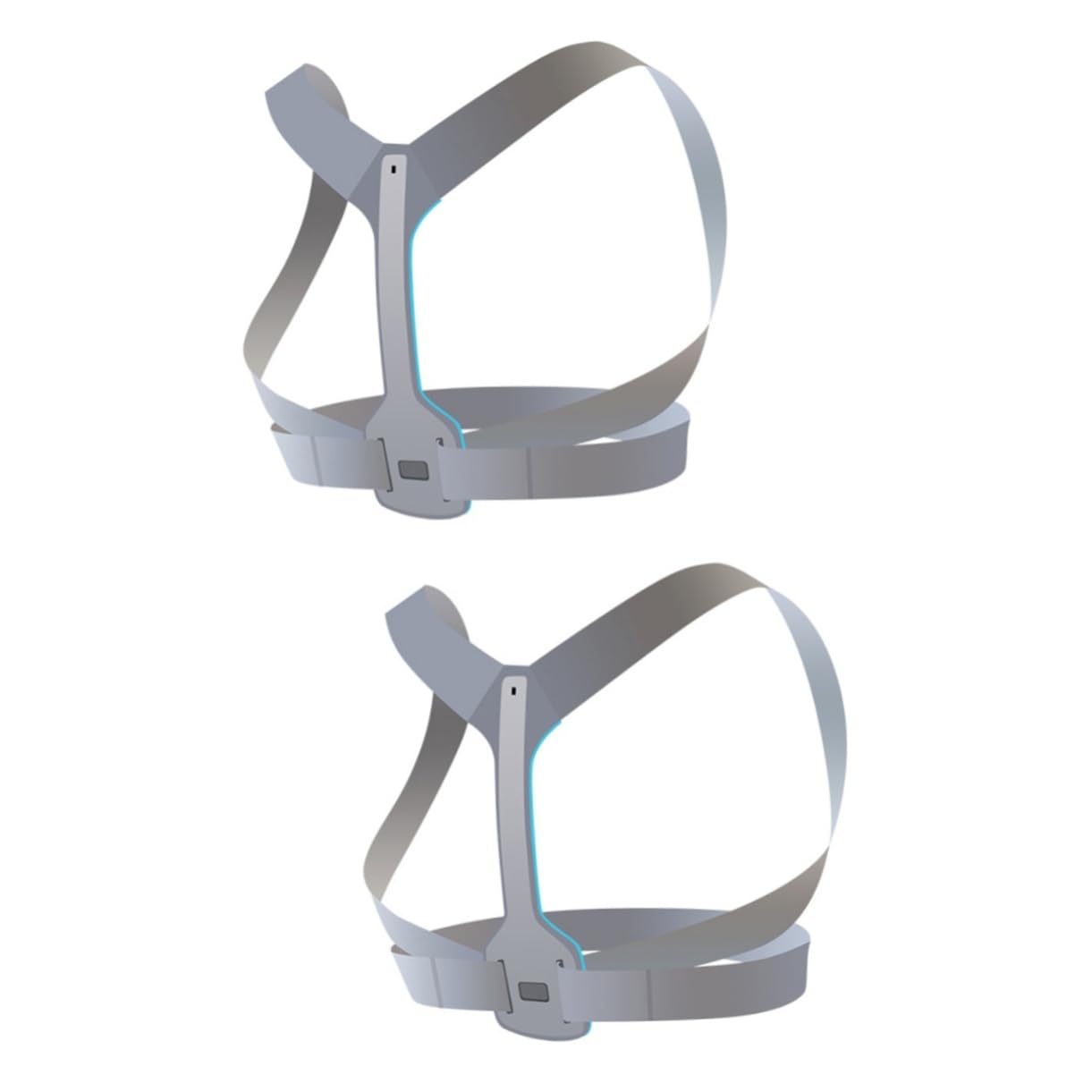 Didiseaon 2 Pcs Back Shoulder Belt Belts for Men Posture Belt Belts Posture Support Humpback Brace Waist Belt for Men Belt Humpback Support Belt Men Belt Woman Belts Grey