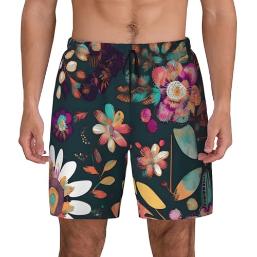 Short de bain imprimé floral bohème haut de gamme pour l'extérieur