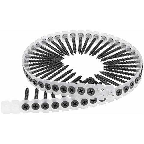 PREMIUM - SCREW REBEL Schnellbauschrauben, magaziniert, PH2, phosphatiert (3,9 x 35 mm - 1.000 Stück, Grobgewinde) Cover