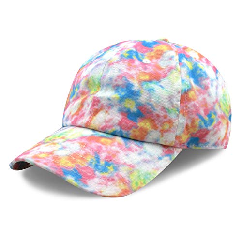 Image of Cotton Baseball Cap Dad Hat - Washed Low Profile Adjustable Hat for Men Women Casual Outdoor Running Golf