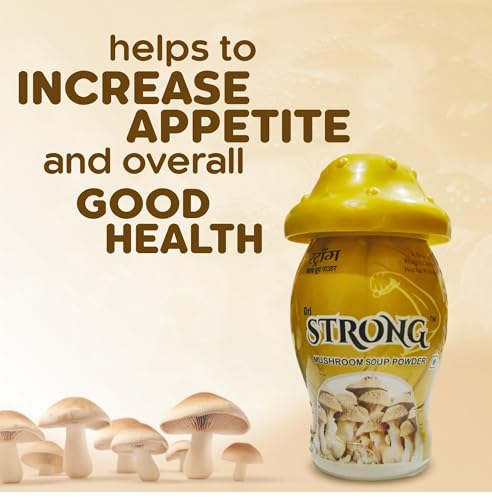 Image of DRL Strong Mushroom Powder Weight Gainer for Men and Women - 100g | Mushroom Powder for Shakes Smoothies Coffee & Tea | Easy to Mix Beverage Powder (Pack of 1)