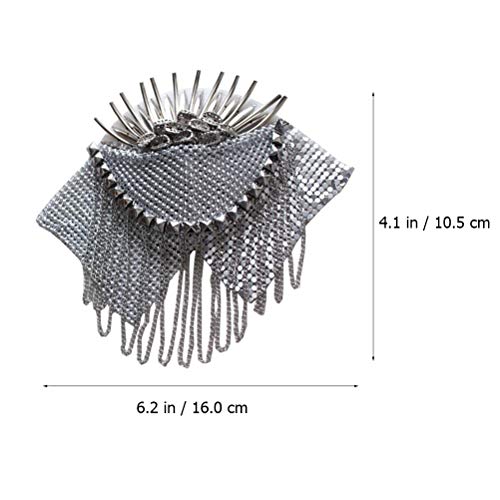 KESYOO 2Pcs Lapel Pin for Enamel with Hanging Chains Epaulet Brooch Suit Stud for Men Woman Adult - Image 3