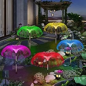 Seven Color Changing Solar Jellyfish Lights