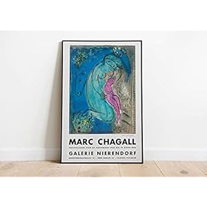 Marc Chagall tentoonstellingsposter – March Chagall Cadro – Galerie Maeght – Abstracte kunst – wanddecoratie…