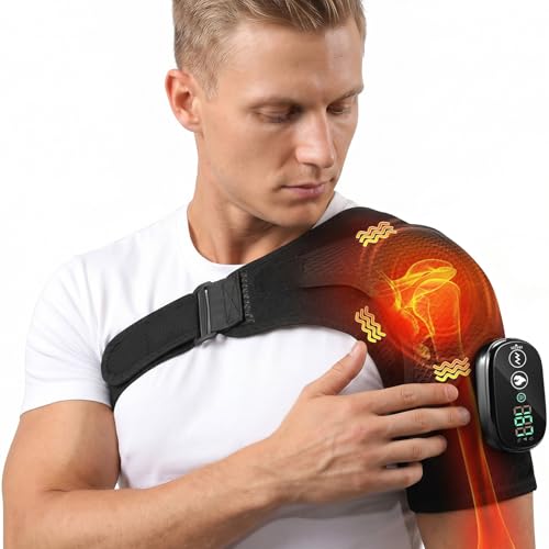 Shoulder Massager with Heat Triple Method Shoulder Massager for Pain Relief Deep Tissue Shoulder Pain Relief Shoulder Brace Ideal for Home Office