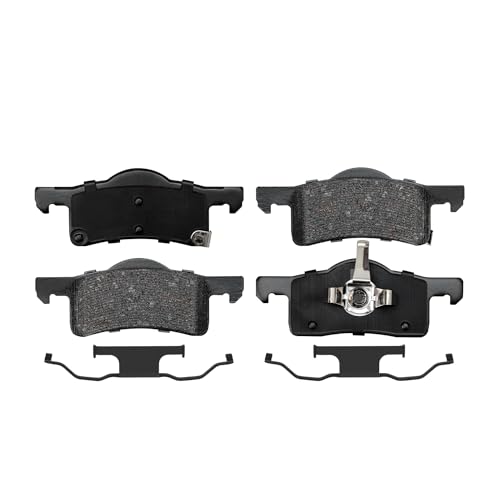 Image of Detroit Axle - Rear Brake Pads for 03-06 Ford Expedition Lincoln Navigator, Ceramic Brake Pads w /Hardware 2003 2004 2005 2006 Replacement