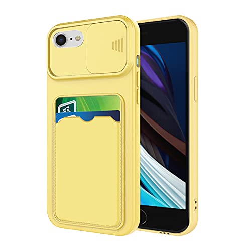 Coque iPhone SE anti-rayure et anti-chute avec compartiment carte et objectif abrité