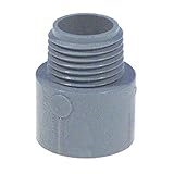 Carlon E943e-ctn Male Adapter, 3/4', Pvc, Gray
