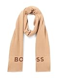 BOSS Big Logo Knit Scarf, iconic camel, One Size