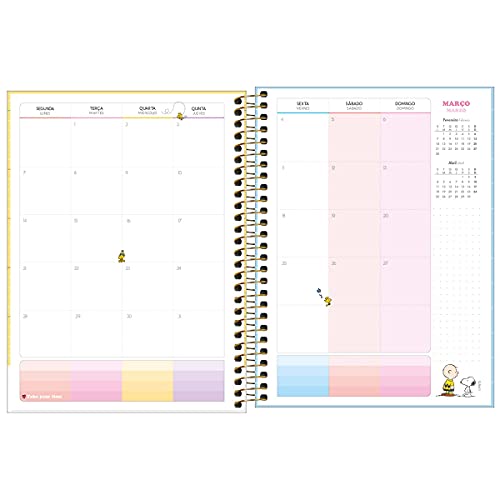 Agenda Espiral Planner Snoopy M7 2021 Tilibra