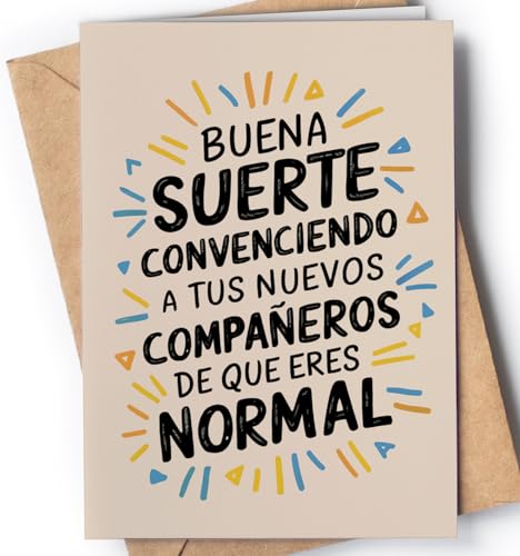 Cartão de despedida companheiro de trabalho - presente de despedida de trabalho - cartão postal para colegas de trabalho, chefe, funcionário que sai... - Presente divertido para colegas de trabalho
