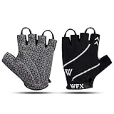 Vielseitig einsetzbar: Diese fingerlosen Handschuhe sind perfekt für Männer und Frauen. Anti-Rutsch-Beschichtung kann den Griff gut halten, um mehr Sicherheit zu gewährleisten. Geeignet für Rennradfahren, Motorradfahren, Wandern, Grifftraining und Gewichtheben.