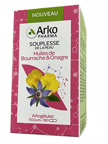 Arkopharma Arkogélules Huiles de Bourrache & Onagre 180 gélules