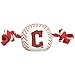 Pets First MLB Cleveland Guardians Baseball Rope Toy for Dogs & Cats. Tough Nylon, Sporty Baseball Design, Heavy-Duty Ropes with Inner Squeaker
