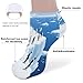 VstaDank Glacier Penguins Ankle Socks 5 Pairs Fashion Invisible Low Cut Sock for Adult Casual Short Sock Soft Cozy No Show Socks