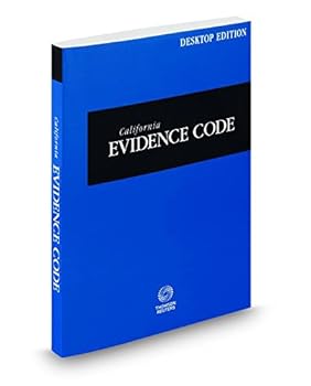 Paperback California Evidence Code, 2015 ed. (California Desktop Codes) Book