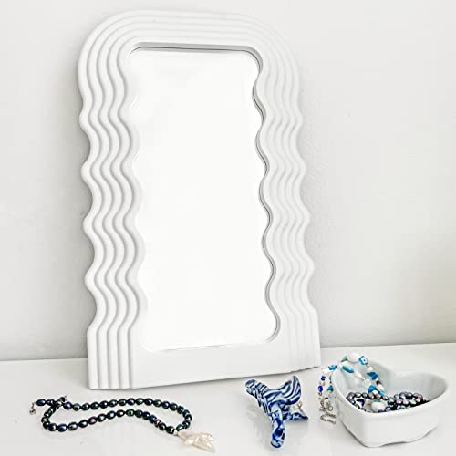 Trendy Aesthetic Wavy Ultrafragola Mirror For Makeup Table And Vanity Cute Y2K Room And Home Decor #TOP2